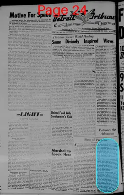 Page thumbnail for The Detroit Tribune