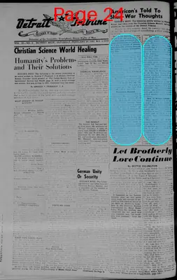 Page thumbnail for The Detroit Tribune