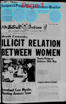 Page thumbnail for The Detroit Tribune
