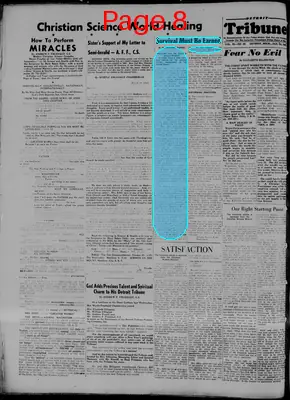 Page thumbnail for The Detroit Tribune