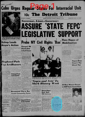 Page thumbnail for The Detroit Tribune