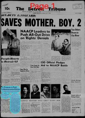 Page thumbnail for The Detroit Tribune
