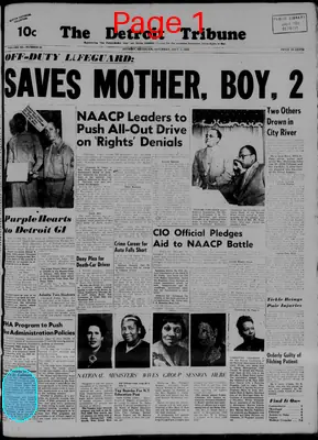 Page thumbnail for The Detroit Tribune