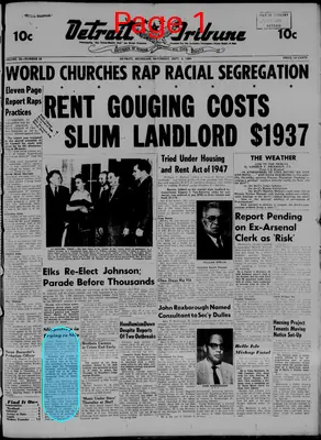Page thumbnail for The Detroit Tribune