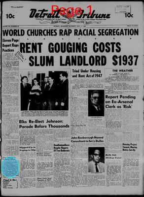 Page thumbnail for The Detroit Tribune