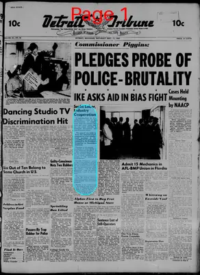 Page thumbnail for The Detroit Tribune