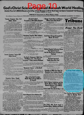 Page thumbnail for The Detroit Tribune