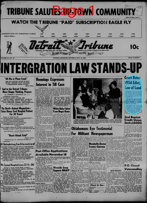 Page thumbnail for The Detroit Tribune