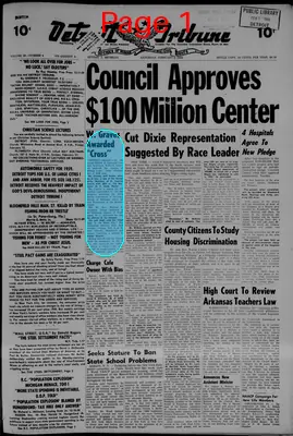 Page thumbnail for The Detroit Tribune