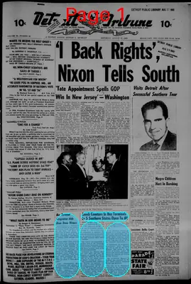 Page thumbnail for The Detroit Tribune