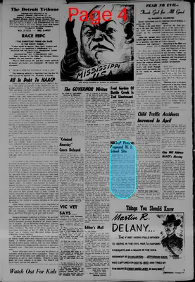 Page thumbnail for The Detroit Tribune
