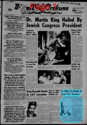 Page thumbnail for The Detroit Tribune