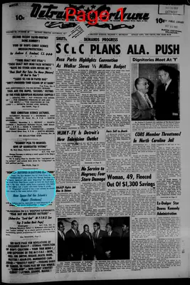 Page thumbnail for The Detroit Tribune