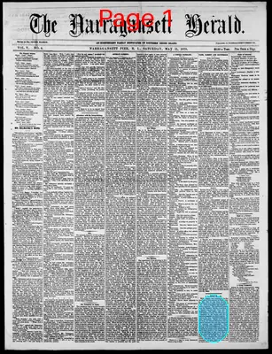 Page thumbnail for Narragansett Herald