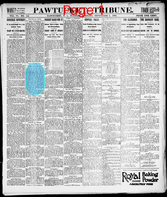 Page thumbnail for Pawtucket Tribune