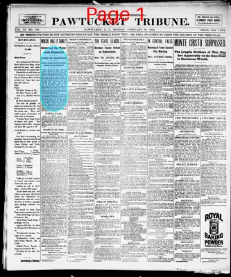 Page thumbnail for Pawtucket Tribune