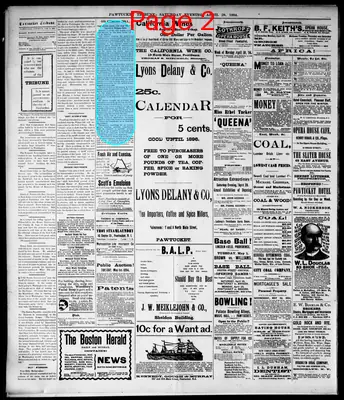 Page thumbnail for Pawtucket Tribune