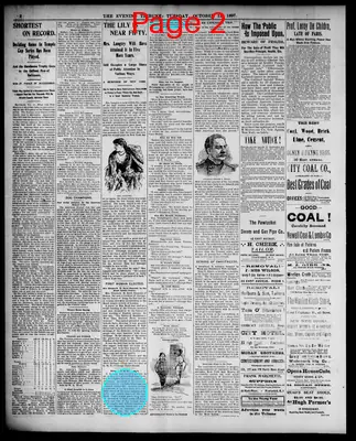 Page thumbnail for The Evening Tribune