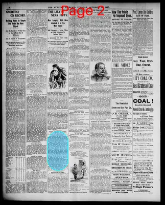 Page thumbnail for The Evening Tribune