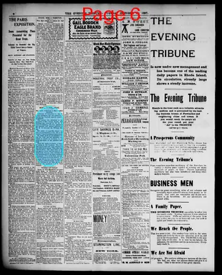 Page thumbnail for The Evening Tribune