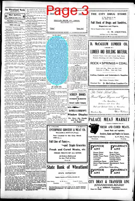 Page thumbnail for The Wheatland World