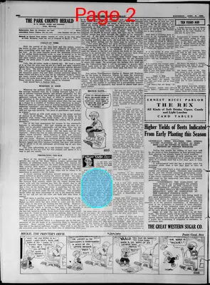 Page thumbnail for Park County Herald