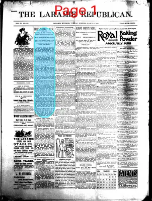 Page thumbnail for The Laramie Republican