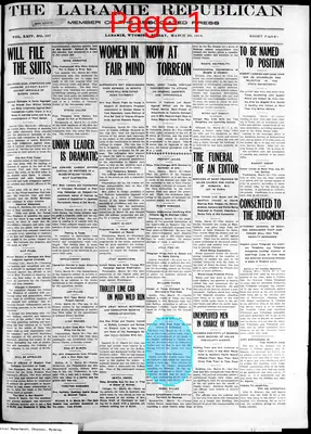 Page thumbnail for The Laramie Republican