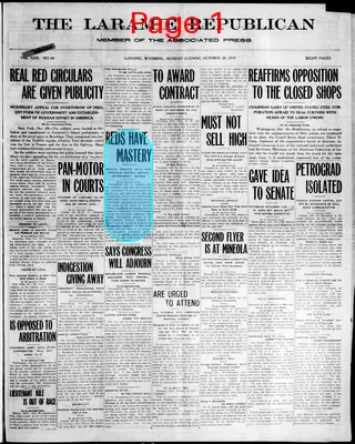 Page thumbnail for The Laramie Republican