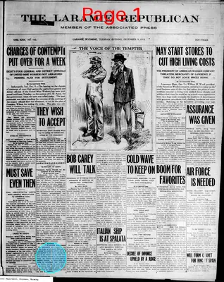 Page thumbnail for The Laramie Republican