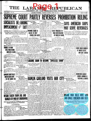 Page thumbnail for The Laramie Republican