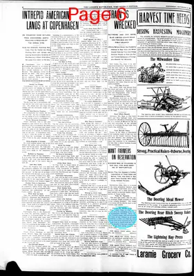 Page thumbnail for The Laramie Republican