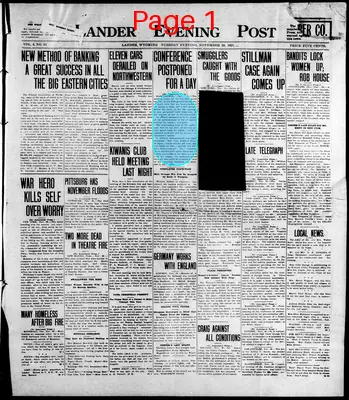 Page thumbnail for Lander Evening Post