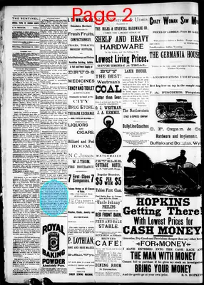 Page thumbnail for The Big Horn Sentinel