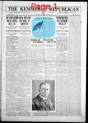 Page thumbnail for The Kemmerer Republican
