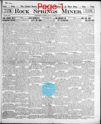 Page thumbnail for Rock Springs Miner