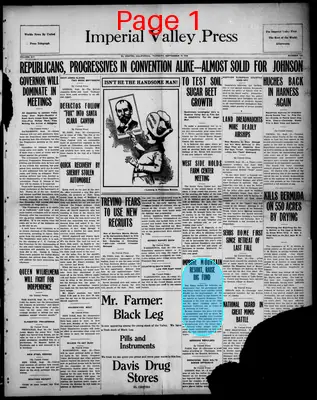 Page thumbnail for Imperial Valley Press