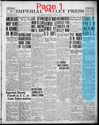 Page thumbnail for Imperial Valley Press