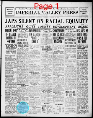 Page thumbnail for Imperial Valley Press