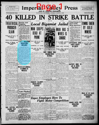 Page thumbnail for Imperial Valley Press