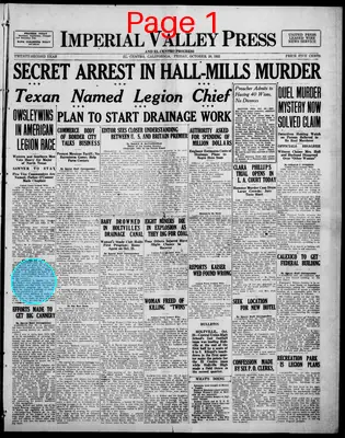 Page thumbnail for Imperial Valley Press