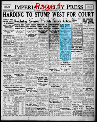 Page thumbnail for Imperial Valley Press