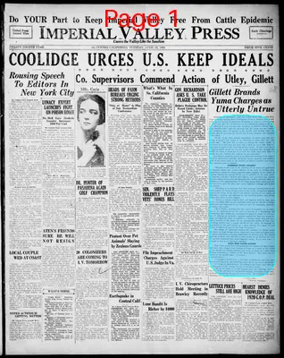 Page thumbnail for Imperial Valley Press
