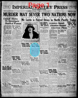 Page thumbnail for Imperial Valley Press
