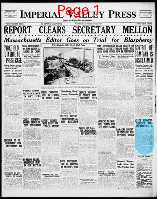 Page thumbnail for Imperial Valley Press