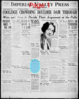 Page thumbnail for Imperial Valley Press