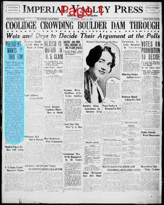 Page thumbnail for Imperial Valley Press