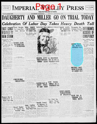 Page thumbnail for Imperial Valley Press