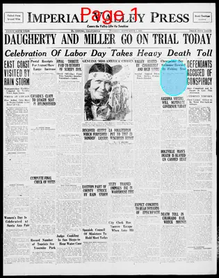 Page thumbnail for Imperial Valley Press