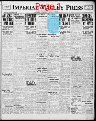 Page thumbnail for Imperial Valley Press